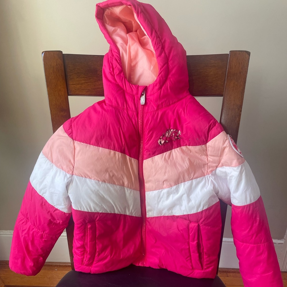 Pink girls Nike coat : size 5 (small)